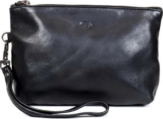 Flash-uitverkoop ???? Bear Design Leren Make Up Tasje / Etui Zwart ???? 3 Flash-uitverkoop ???? Bear Design Leren Make Up Tasje / Etui Zwart ????