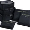 Gloednieuw ???? Jealie Packing Cubes 6-delig - Kleding Organiser Set - Opbergzakken - Reis Zakken - Inpak Kubussen - ???? Backpack - Reizen - Zwart ⭐ -New Rebels shop 550x405