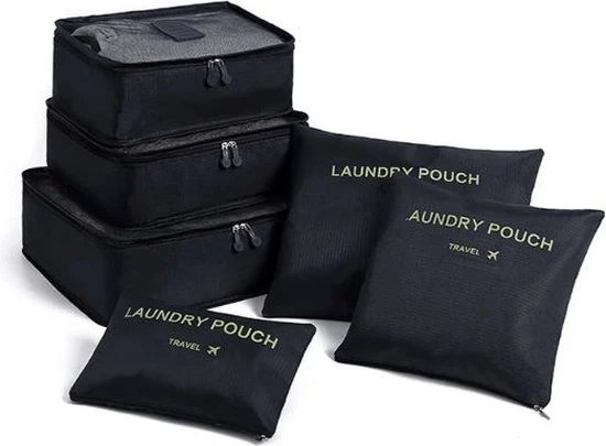 Gloednieuw ???? Jealie Packing Cubes 6-delig - Kleding Organiser Set - Opbergzakken - Reis Zakken - Inpak Kubussen - ???? Backpack - Reizen - Zwart ⭐ 3 Gloednieuw ???? Jealie Packing Cubes 6-delig - Kleding Organiser Set - Opbergzakken - Reis Zakken - Inpak Kubussen - ???? Backpack - Reizen - Zwart ⭐