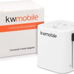 Gloednieuw ❤️ Kwmobile Wereldstekker Universeel - Reisstekker Geschikt Voor De Hele Wereld - Europa, Verenigde Staten, Afrika, Australië En Azië - Wit ???? -New Rebels shop 550x408 2
