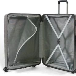 Goedkoopste ???? ©TROLLEYZ - Amsterdam No.9 - Reiskoffer 78cm Met TSA Slot - Dubbele Wielen - 360° Spinners - 100% ABS - Reiskoffer In Cloudy Grey ???? -New Rebels shop 550x409