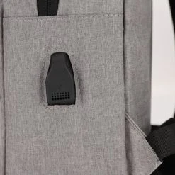 Beste Verkoop ❤️ Dailyibed - 1981 - Rugzak - Schooltas - Laptoptas - Usb Poort - Grijs ???? -New Rebels shop 550x409 5