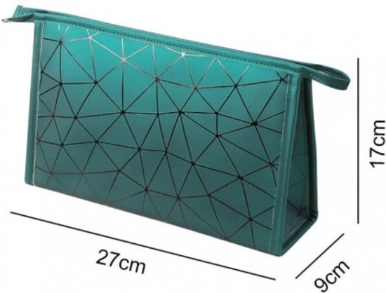 Nieuw ???? Fop En Bij Toilettas Groen Driehoekjes - Cosmetica Organizer - Organiser Reizen - Tas Opberger - Travel Organizer - Make-up Opbergen ???? 8 Nieuw ???? Fop En Bij Toilettas Groen Driehoekjes - Cosmetica Organizer - Organiser Reizen - Tas Opberger - Travel Organizer - Make-up Opbergen ???? - Afbeelding 6