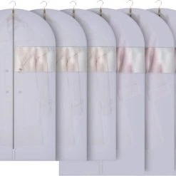 Beste deal ???? Merkloos Kledinghoes - 6 X Grijze Waterdichte Kledinghoes - 3 Lange En 3 Korte Met Transparant Kijkvenster - Wasbaar - Stevige Ritssluiting ???? -New Rebels shop 550x420 2