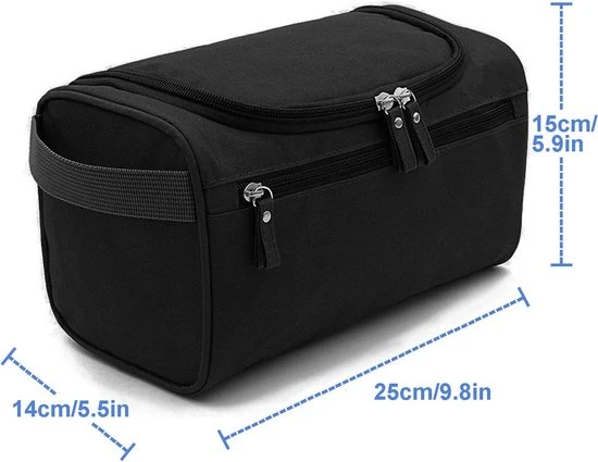 Groothandel ???? AOBETAK Toilettas Voor Mannen Om Op Te Hangen, Groot, Waterdicht, Met Mesh En Ritsvak, Make-uptas, Overnachting, Reizen, Voor Dames Heren En Vrouwen, Zwart, Zwart, Eén Maat, Toilettas ✔️ 5 Groothandel ???? AOBETAK Toilettas Voor Mannen Om Op Te Hangen, Groot, Waterdicht, Met Mesh En Ritsvak, Make-uptas, Overnachting, Reizen, Voor Dames Heren En Vrouwen, Zwart, Zwart, Eén Maat, Toilettas ✔️ - Afbeelding 3