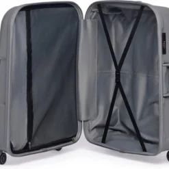 Beste Verkoop ???? ©TROLLEYZ - Venice No.10 - Trolley - 55cm Met TSA Slot - Dubbele Wielen - 360° Spinners - 100% Polypropyleen - ???? Handbagage Koffer In Silver Stone ❤️ -New Rebels shop 550x425 2