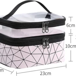 Beste recensies van ???? DW4Trading Beautycase Met 2 Compartimenten - Organizer - Reis Toilettas - Blauw ⭐ -New Rebels shop 550x434