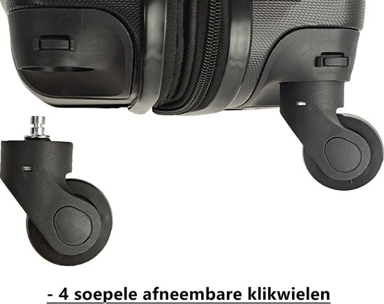 Beste Pirce ✔️ SB Travelbags ???? Handbagage Koffer 51cm 4 Wielen Trolley - Roze ???? 6 Beste Pirce ✔️ SB Travelbags ???? Handbagage Koffer 51cm 4 Wielen Trolley - Roze ???? - Afbeelding 4