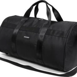 Aanbiedingen ???? Norlander Twill Weekendtas 50L - Rugtas - Met Draagriem - Zwart ✔️