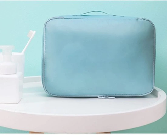 Uitgang ???? Bolture Packing Cubes Compression - Koffer En Bagage Organizer - ???? Backpack - 9 Delig - Lichtblauw ???? 4 Uitgang ???? Bolture Packing Cubes Compression - Koffer En Bagage Organizer - ???? Backpack - 9 Delig - Lichtblauw ???? - Afbeelding 2