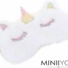 Beste deal ???? MINIIYOU® Zacht Wit Unicorn Kinder Slaapmasker - Reismasker Vanaf 5 Jaar | Reizen |Pluche Polyester | Kinderen Accessoires | Goede Nachtrust ✨ -New Rebels shop 550x447 3
