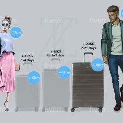 Goedkoopste ???? ©TROLLEYZ - Amsterdam No.9 - Reiskoffer 78cm Met TSA Slot - Dubbele Wielen - 360° Spinners - 100% ABS - Reiskoffer In Cloudy Grey ???? -New Rebels shop 550x457 1