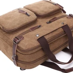 Goedkoopste ✨ Jeusin® Multifunctionele Comfortabele Laptoptas 3-in-1 Rugtas - Schoudertas - Voor 17,3-inch Laptop Formaat - Bruin ⭐ -New Rebels shop 550x460