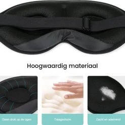 Goedkoopste ???? MeesterSlaap - Oogmasker Voor Vrouwen - Slaapmasker Kinderen - Traagschuim Mannen - Verduisterend ⌛ -New Rebels shop 550x470 6