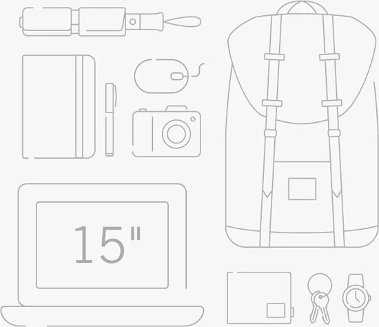 Gloednieuw ❤️ Herschel Retreat - Black/Tan Synthetic Leather / Rugzak Met 15" Fleece Gevoerd Laptopvak - 19.5L Opbergruimte - Magnetische Sluiting / Met Levenslange Fabrieksgarantie / Limited Lifetime Warranty / Zwart ???? 23 Gloednieuw ❤️ Herschel Retreat - Black/Tan Synthetic Leather / Rugzak Met 15" Fleece Gevoerd Laptopvak - 19.5L Opbergruimte - Magnetische Sluiting / Met Levenslange Fabrieksgarantie / Limited Lifetime Warranty / Zwart ???? - Afbeelding 21