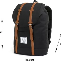 Gloednieuw ❤️ Herschel Retreat - Black/Tan Synthetic Leather / Rugzak Met 15" Fleece Gevoerd Laptopvak - 19.5L Opbergruimte - Magnetische Sluiting / Met Levenslange Fabrieksgarantie / Limited Lifetime Warranty / Zwart ???? 48 Gloednieuw ❤️ Herschel Retreat - Black/Tan Synthetic Leather / Rugzak Met 15" Fleece Gevoerd Laptopvak - 19.5L Opbergruimte - Magnetische Sluiting / Met Levenslange Fabrieksgarantie / Limited Lifetime Warranty / Zwart ???? -New Rebels shop 550x475