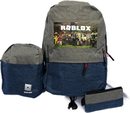 Goedkoopste ???? Uitdakunst Rugtas Roblox Set Van 3 Rugzak, Schoudertas En Etui Blauw Met Grijs ???? 3 Goedkoopste ???? Uitdakunst Rugtas Roblox Set Van 3 Rugzak, Schoudertas En Etui Blauw Met Grijs ????