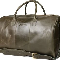 Kopen ???? Negotia Leather NEGOTIA Delta - Leren Weekendtas - Leren Reistas - Duffel Bag - 100% Luxe Top-Grain Leer - Groen ???? -New Rebels shop 550x476 2