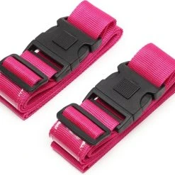 Hete verkoop ???? Bagwise 2 X Kofferriem - Bagage Band - Luggage Belt - Bagage Gordel -Afstelbaar - 200cm X 5cm - Roze ???? -New Rebels shop 550x477