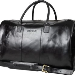 Flash-uitverkoop ⌛ Negotia Leather NEGOTIA Delta - Leren Weekendtas - Leren Reistas - Duffel Bag - 100% Luxe Top-Grain Leer - Zwart ???? -New Rebels shop 550x484 4
