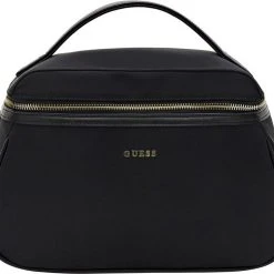 Nieuw ???? Guess Cosmetic Pouch Dames Beautycase - Zwart ????