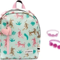 Coupon ⭐ Zebra Trends Zebra Meisjes Rugzak Tiger Mint Tijger Rugtas + Armbandje ⌛