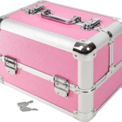 Coupon ???? Tectake - Beautycase - Afsluitbaar - Roze ????