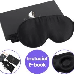 Flash-uitverkoop ???? De Schone Slaper Slaapmasker - Zijde & Traagschuim - Oogmasker - 3D Ergonomisch - Blinddoek - 100% Verduisterend - Inc Oordopjes Slapen ????
