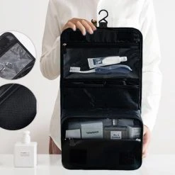 Coupon ❤️ Beefree Toilettas | Zwart | Koffer Organizer | Opgeruimde Koffer | Make-up Tasje | Zwart ????