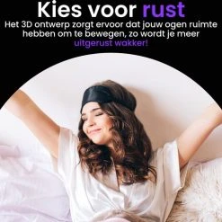 Flash-uitverkoop ???? De Schone Slaper Slaapmasker - Zijde & Traagschuim - Oogmasker - 3D Ergonomisch - Blinddoek - 100% Verduisterend - Inc Oordopjes Slapen ???? -New Rebels shop 550x506 3