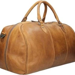 Aanbiedingen ❤️ Chesterfield Leren Reistas / Weekendtas William - 40 Liter - Cognac ???? -New Rebels shop 550x506 5