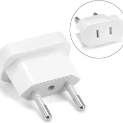 Nieuw ???? 5YOA Reisstekker USA Naar EU – Wit ❤️