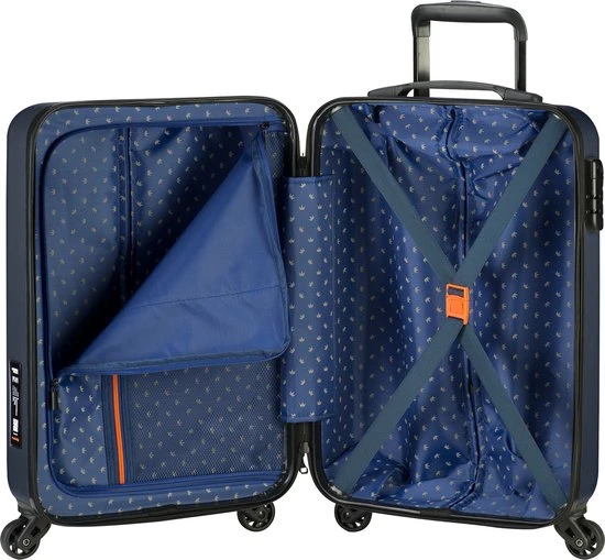 Beste Verkoop ???? Princess Traveller PT01 - ???? Handbagage Koffer - Platinum Navy - S - 55cm ⌛ 6 Beste Verkoop ???? Princess Traveller PT01 - ???? Handbagage Koffer - Platinum Navy - S - 55cm ⌛ - Afbeelding 4