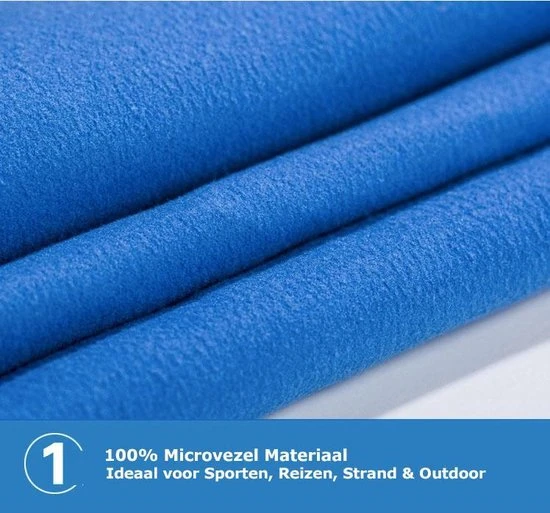 Begroting ???? TravelGuru Microvezel Reis Handdoek Set Van 2x Large (85 * 150cm) - Sneldrogende Lichtgewicht Microvezel Handdoek Ideaal Voor Sporten, Reizen, Outdoor & Strand - Microfiber Travel Towel - XL - Blauw ???? 5 Begroting ???? TravelGuru Microvezel Reis Handdoek Set Van 2x Large (85 * 150cm) - Sneldrogende Lichtgewicht Microvezel Handdoek Ideaal Voor Sporten, Reizen, Outdoor & Strand - Microfiber Travel Towel - XL - Blauw ???? - Afbeelding 3