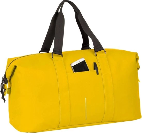 Korting ???? New Rebels® Mart Weekender - Weekendtas - Reistas - Waterafstotend - Polyurethaan- Geel ???? 3 Korting ???? New Rebels® Mart Weekender - Weekendtas - Reistas - Waterafstotend - Polyurethaan- Geel ????