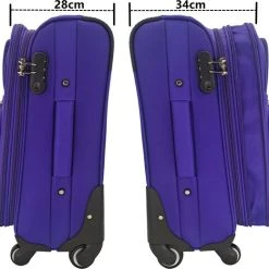 Begroting ???? SB Travelbags Bagage Stoffen Koffer 75cm 4 Wielen Trolley - Paars ???? 14 Begroting ???? SB Travelbags Bagage Stoffen Koffer 75cm 4 Wielen Trolley - Paars ???? -New Rebels shop 550x520 6