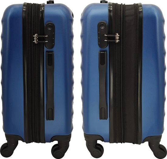 Begroting ⭐ SB Travelbags 'Expandable' ???? Handbagage Koffer 55cm 4 Wielen Trolley - Blauw ???? 5 Begroting ⭐ SB Travelbags 'Expandable' ???? Handbagage Koffer 55cm 4 Wielen Trolley - Blauw ???? - Afbeelding 3