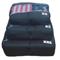 Coupon ❤️ SUNMOOL Opbergzak - Opbergtas - Packing Cubes Set - Kleding Organizer Voor Koffer En ???? Backpack - Travel Opbergzakken - Koffer Organizer - 3Stuks - Zwart ???? -New Rebels shop 550x524 2