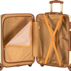 Promo ???? Princess Traveller Trendy Dots - Reiskoffer - Crème - M - 66cm ???? -New Rebels shop 550x525 1