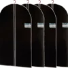 Flash-uitverkoop ???? Merkloos Set Van 4x Stuks Zwarte Kledinghoezen 60 X 150 Cm - Kledinghoezen - Bescherm Hoezen Voor Kleding ⌛ -New Rebels shop 550x529