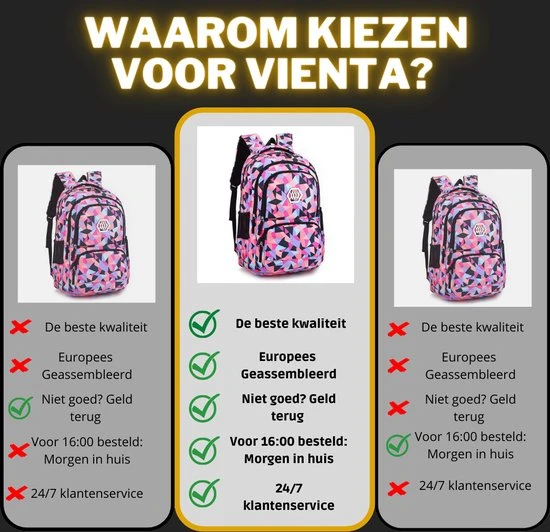 Beste deal ???? Merkloos Rugzak - Blauw - Abstract - Schooltas - Rugzak Kind - Rugtas - Back To School ???? Backpack ???? 5 Beste deal ???? Merkloos Rugzak - Blauw - Abstract - Schooltas - Rugzak Kind - Rugtas - Back To School ???? Backpack ???? - Afbeelding 3