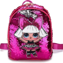 Gloednieuw ⭐ GoPa L.O.L Surprise Glitter Rugzak Rood Peuter & Kleuter Rugtas ????