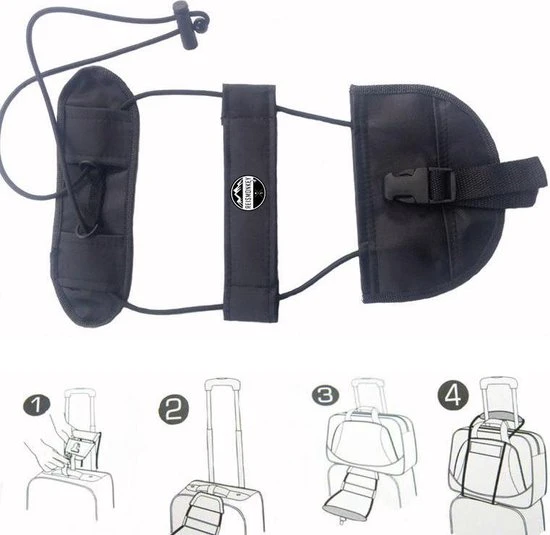 Flash-uitverkoop ⭐ Reismonkey Elastische Kofferriem - Bagageriem Voor Koffer - Bevestigingselastiek Voor ???? Handbagage - Organizer - Zwart - Voor Op Reis - Reisartikelen ???? 5 Flash-uitverkoop ⭐ Reismonkey Elastische Kofferriem - Bagageriem Voor Koffer - Bevestigingselastiek Voor ???? Handbagage - Organizer - Zwart - Voor Op Reis - Reisartikelen ???? - Afbeelding 3