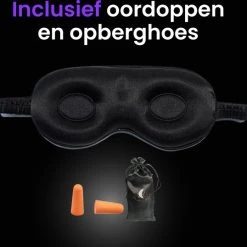 Flash-uitverkoop ???? De Schone Slaper Slaapmasker - Zijde & Traagschuim - Oogmasker - 3D Ergonomisch - Blinddoek - 100% Verduisterend - Inc Oordopjes Slapen ???? -New Rebels shop 550x538 6