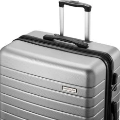 Beste deal ???? Swiss Alpine 2.0 - Reiskoffer- 77 Cm - 4 Wielen - Zilver ???? -New Rebels shop 550x540 8