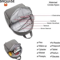 Top 10 ???? Bagwise® Rugzak - Rugtas - 10 Lt - S - Dames - Heren - (3060) Grijs ???? 13 Top 10 ???? Bagwise® Rugzak - Rugtas - 10 Lt - S - Dames - Heren - (3060) Grijs ???? -New Rebels shop 550x541 10