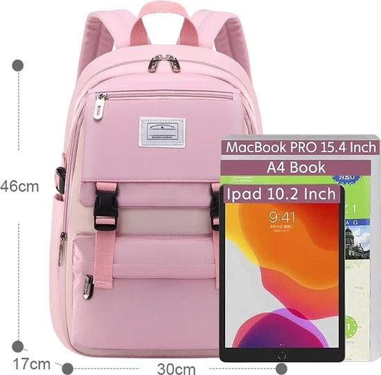 Beste deal ???? Veran Rugzak - Rugtas - School - Meisjes - Jongens - Tieners - Waterdicht - Boekentas - 25 Liter - Roze ???? 9 Beste deal ???? Veran Rugzak - Rugtas - School - Meisjes - Jongens - Tieners - Waterdicht - Boekentas - 25 Liter - Roze ???? - Afbeelding 7