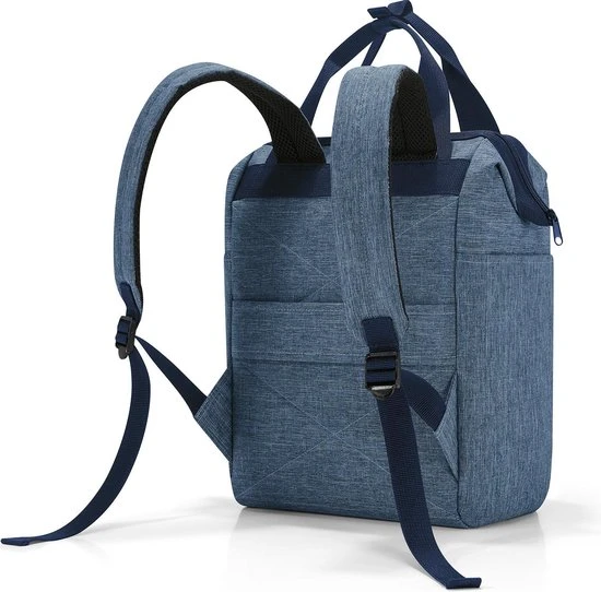 Nieuw ???? Reisenthel Allrounder R Schouder/ Rugtas - 12L - Twist Blue Blauw ???? 4 Nieuw ???? Reisenthel Allrounder R Schouder/ Rugtas - 12L - Twist Blue Blauw ???? - Afbeelding 2
