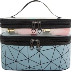 Beste recensies van ???? DW4Trading Beautycase Met 2 Compartimenten - Organizer - Reis Toilettas - Blauw ⭐