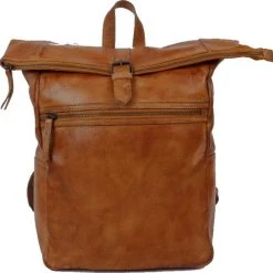 Aanbiedingen ???? Bear Design Pergola - Leren Laptop Rolltop Rugzak - 13 Inch - Cognac ???? -New Rebels shop 550x545 8